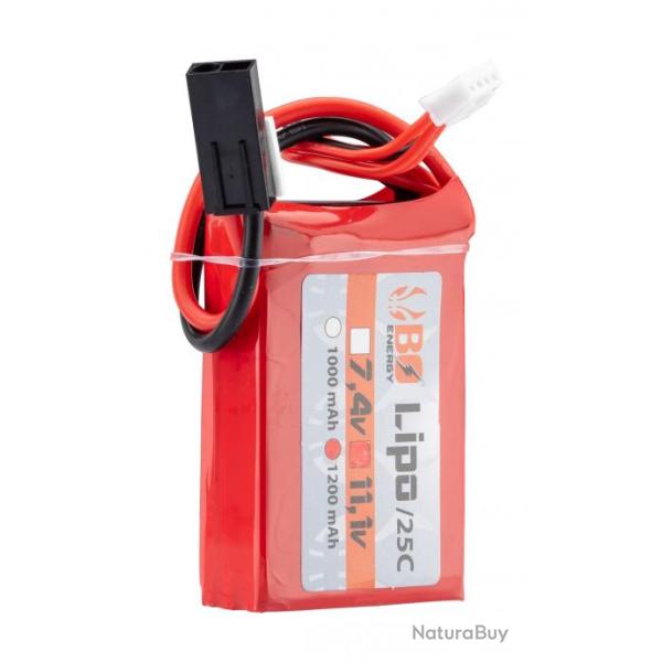 Batterie Lipo 3S 11.1V 1200mAh 25C 1 stick