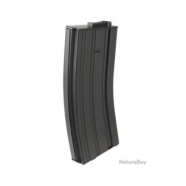 Chargeur noir AEG Mid-cap m�tal 120 billes pour M4  - Lancer Tactical