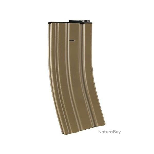 Chargeur Mid-cap m�tal 120 billes pour M4 couleur Tan