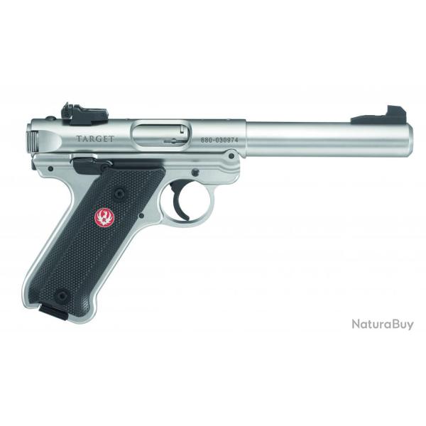 Pistolet Ruger Mark IV .22LR 5.5" 10 coups Couleur Bronze Plaquette Target