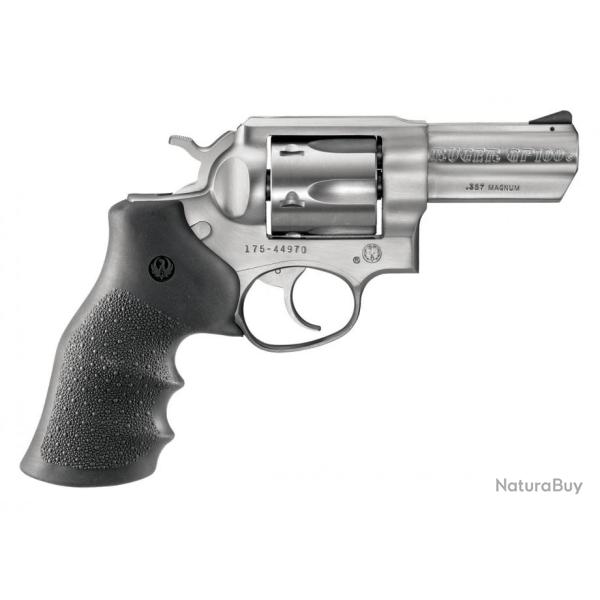 Revolver Ruger GP100 KGPF331 Cal .357MAG Canon 3" 6 coups Inox Vis�e fixe
