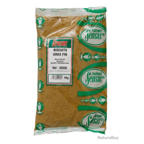 Farine Sensas Biscuits gras fin 1KG