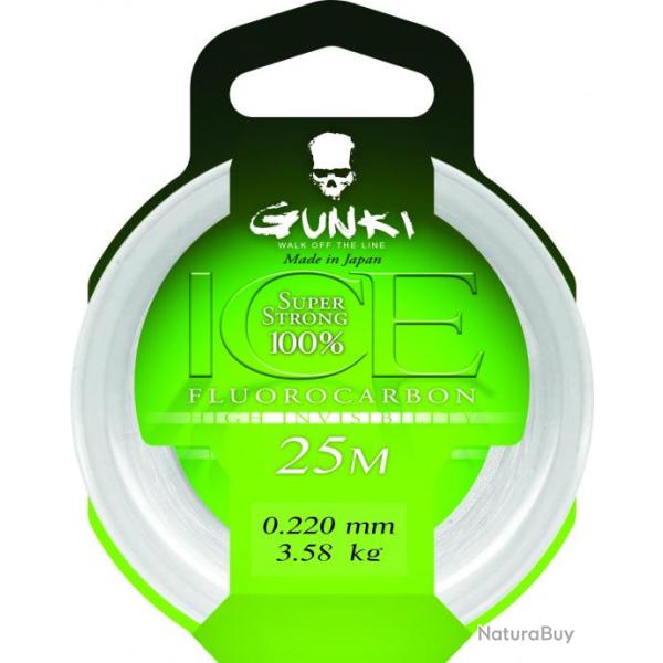 Tresse Gunki fluorocarbone ice 0,22 mm