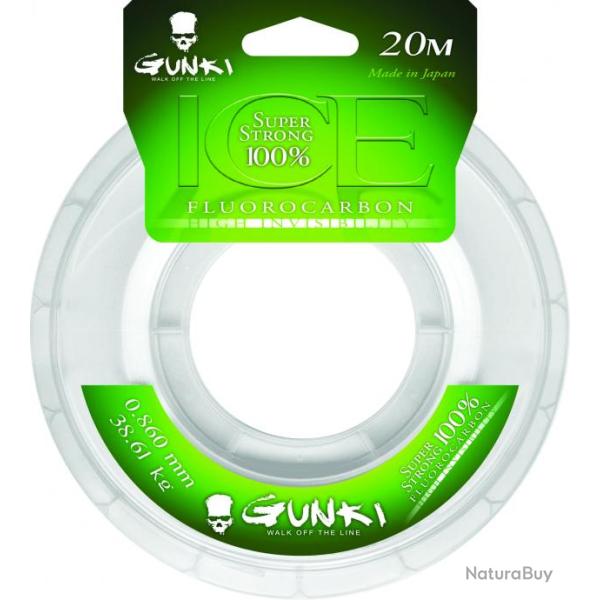 Tresse Gunki fluorocarbone ice 0,86 mm