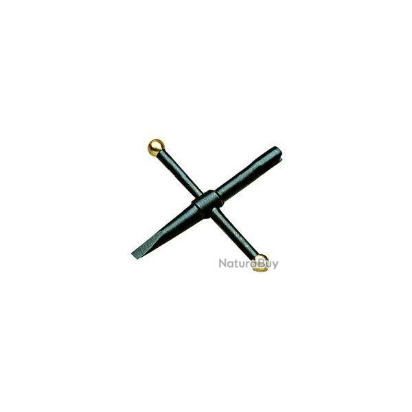 Cl� cruciforme 5 mm avec tournevis sp�cial revolver
