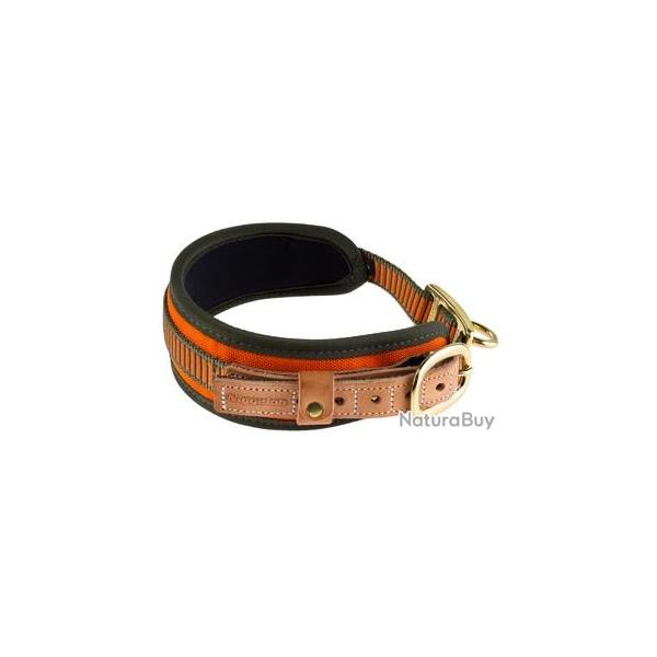 Collier chien de sang Niggeloh orange fluo 40/50 cm.