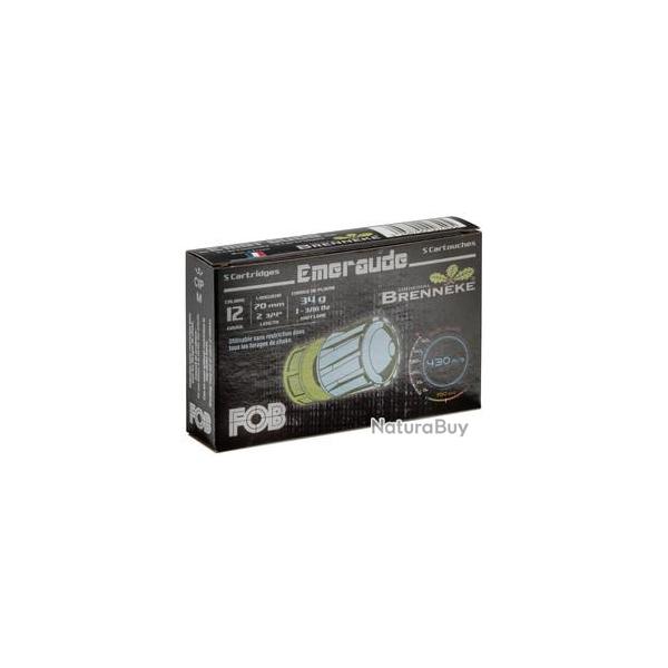 Cartouche Fob meraude  balle Brenneke - Cal. 12/70