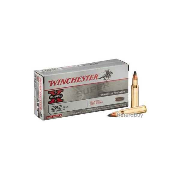 Munition grande chasse Winchester Cal. 222 REM