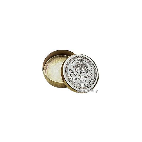 Bo�te d'amorces vide en laiton vintage