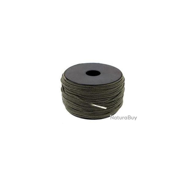 Cordeau tress avec me vert - Diam 4 mm - 100 m