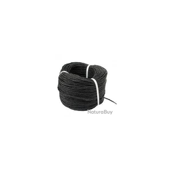 Cordeau noir nylon 4 mm