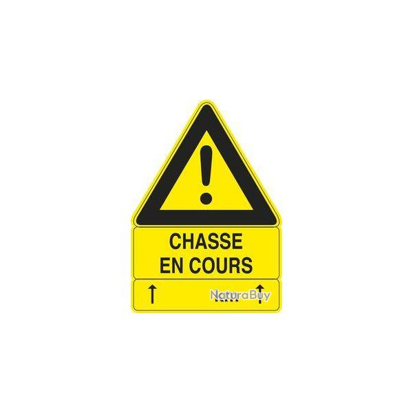 Panneau Chasse en Cours. Dimensions 100 x 70 cm 