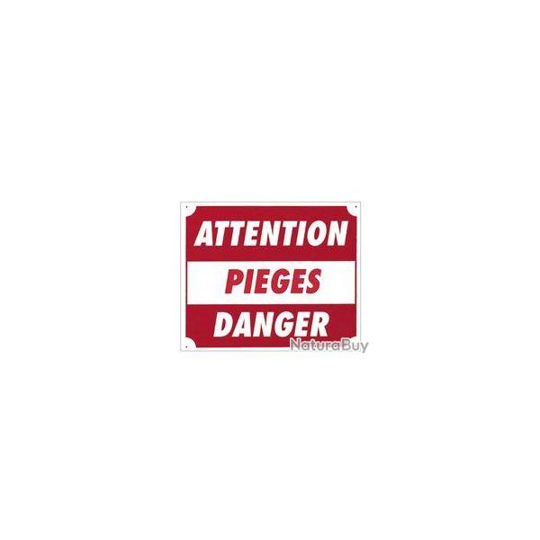 Panneau ''Attention piges danger'' 30 x 25 cm Akilux