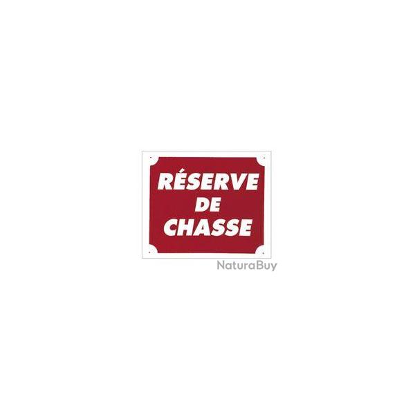 Panneau Rserve de Chasse. Dimensions 30 x 25 cm 