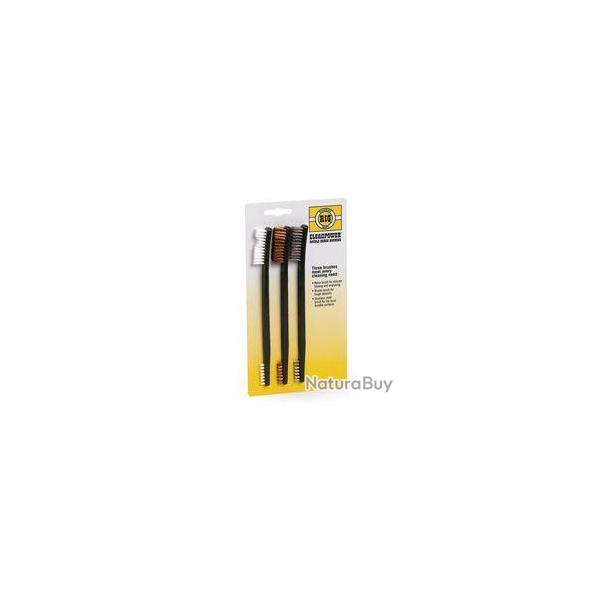 Set de 3 brosses de nettoyage - Birchwood Casey