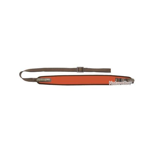Bretelle droite n�opr�ne pour carabine avec attache rapide Orange