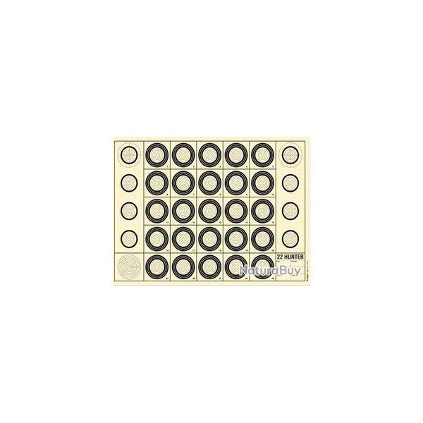Cible Benchrest 22 Hunter 42 x 29,7 cm (A3)