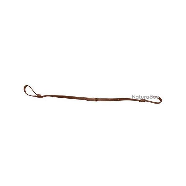 Bretelle cuir pleine fleur double lasso plate - Country Sellerie