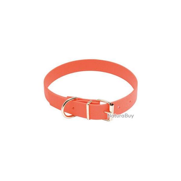 Collier pour chien Country Biothane orange fluo 40 cm