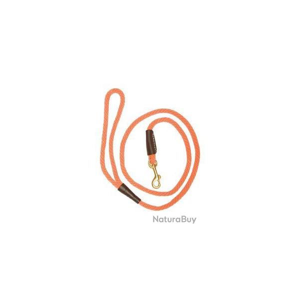 Laisse orange pour chien avec mousqueton de marque Country. Laisse 120 cm 