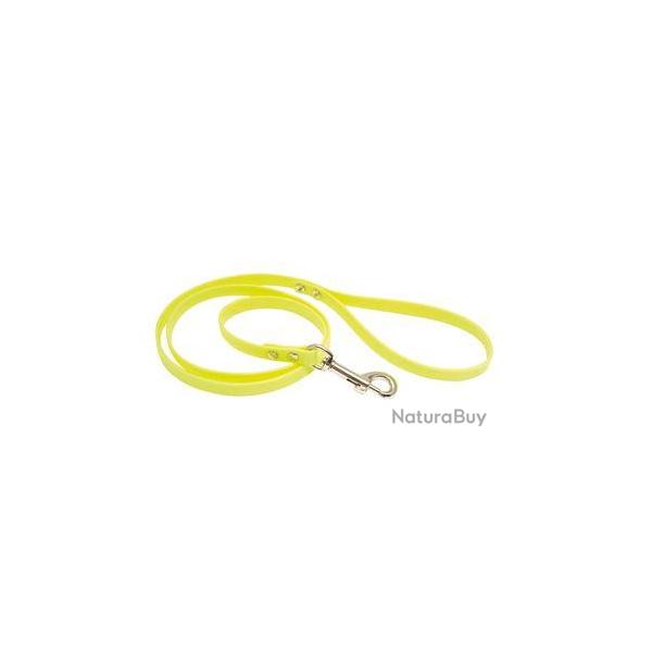 Laisse 1,20 m Country Biothane jaune fluo 