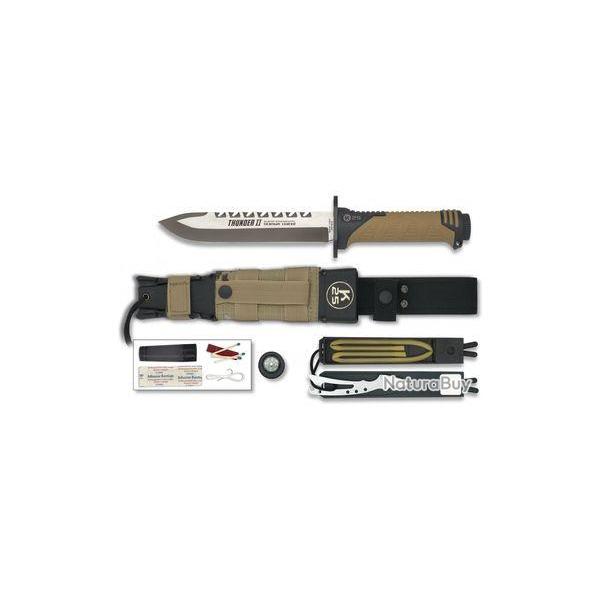 Couteau droit de survie K25 Thunder II