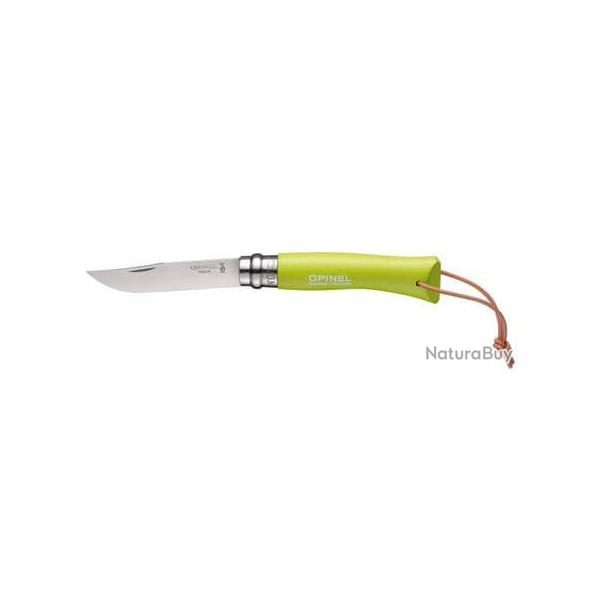 Couteau Opinel couleur numro 7 Vert pomme