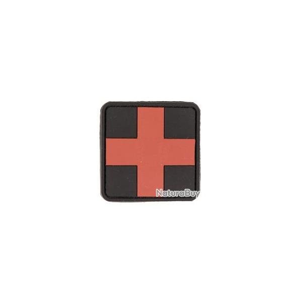 Patch PVC premier secours croix rouge 5.5 x 5.5cm