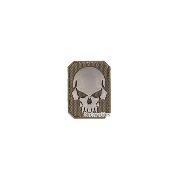 Patch PVC Tte de mort OD Green 6 x 4.5cm