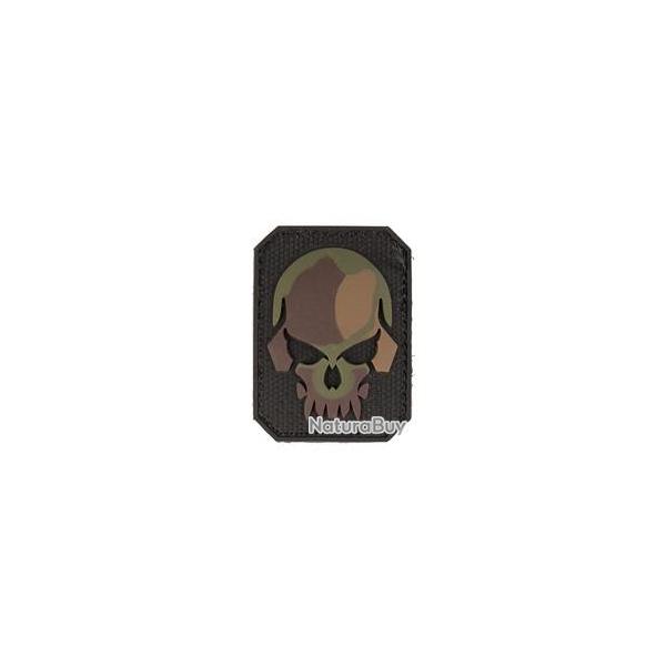Patch PVC Tte de mort Camo 6 x 4.5cm