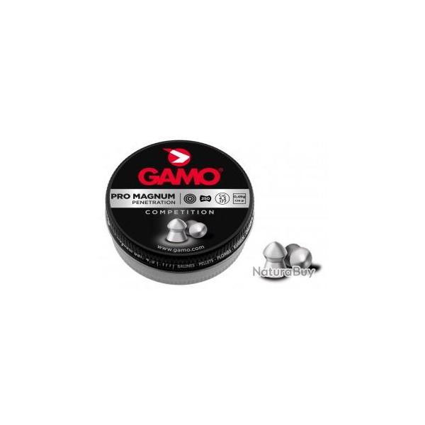 Plombs Pro Magnum Gamo tte pointue calibre 4,5 mm