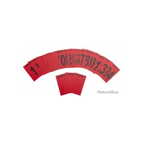 Lot de 27 plaques postes de chasse Bleu