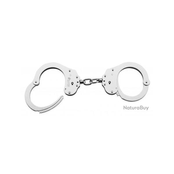 Menottes chromes double verrou  chane 