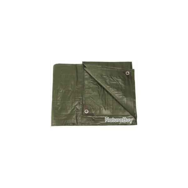 Bche agricole olive 2.85x4 m avec oeillets 