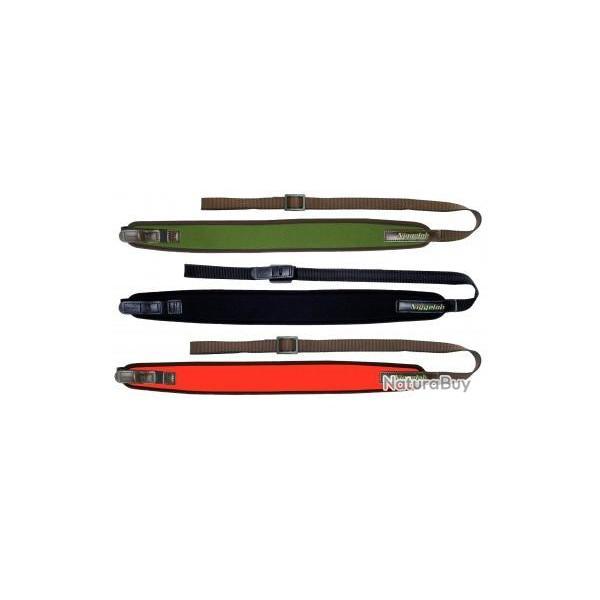 Bretelle droite n�opr�ne pour carabine avec attache rapide Vert