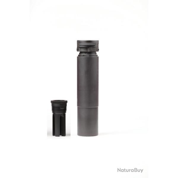 Mod�rateur de son Ase Ultra jet-z cqb-bl .223 1/2-28" unef nr avec cache flamme boreloc AU140