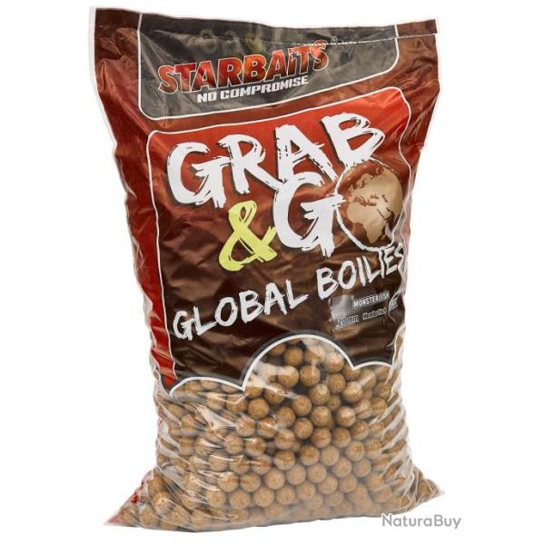 Bouillettes Starbaits G&G global boilies 10 kg mega fish 20 mm
