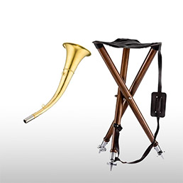 Si�ges de battue<br>trompes de chasse