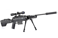 Sniper Tactical -�19,9 J<br/>Cal. 4.5 mm<br/>Silencieux + Lunette + Bipied