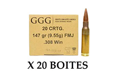 FMJ<br/>9.55g - 147grs<br/>Cal. 308 Win<br/>x 400 munitions