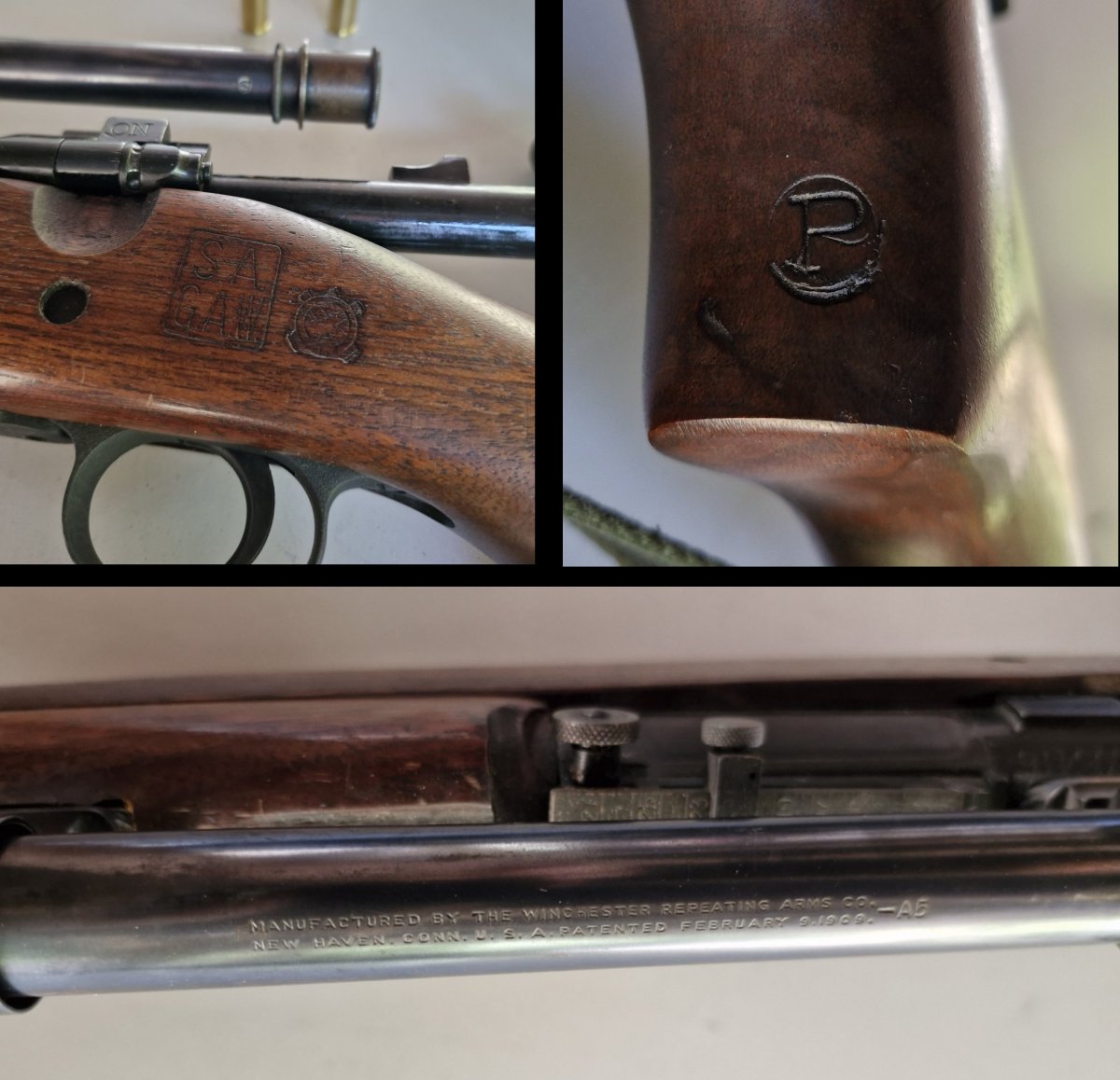14. De nombreux marquages sont pr�sent sur l_arme, aussi bien sur la crosse, ou sur la lunette, par exemple.