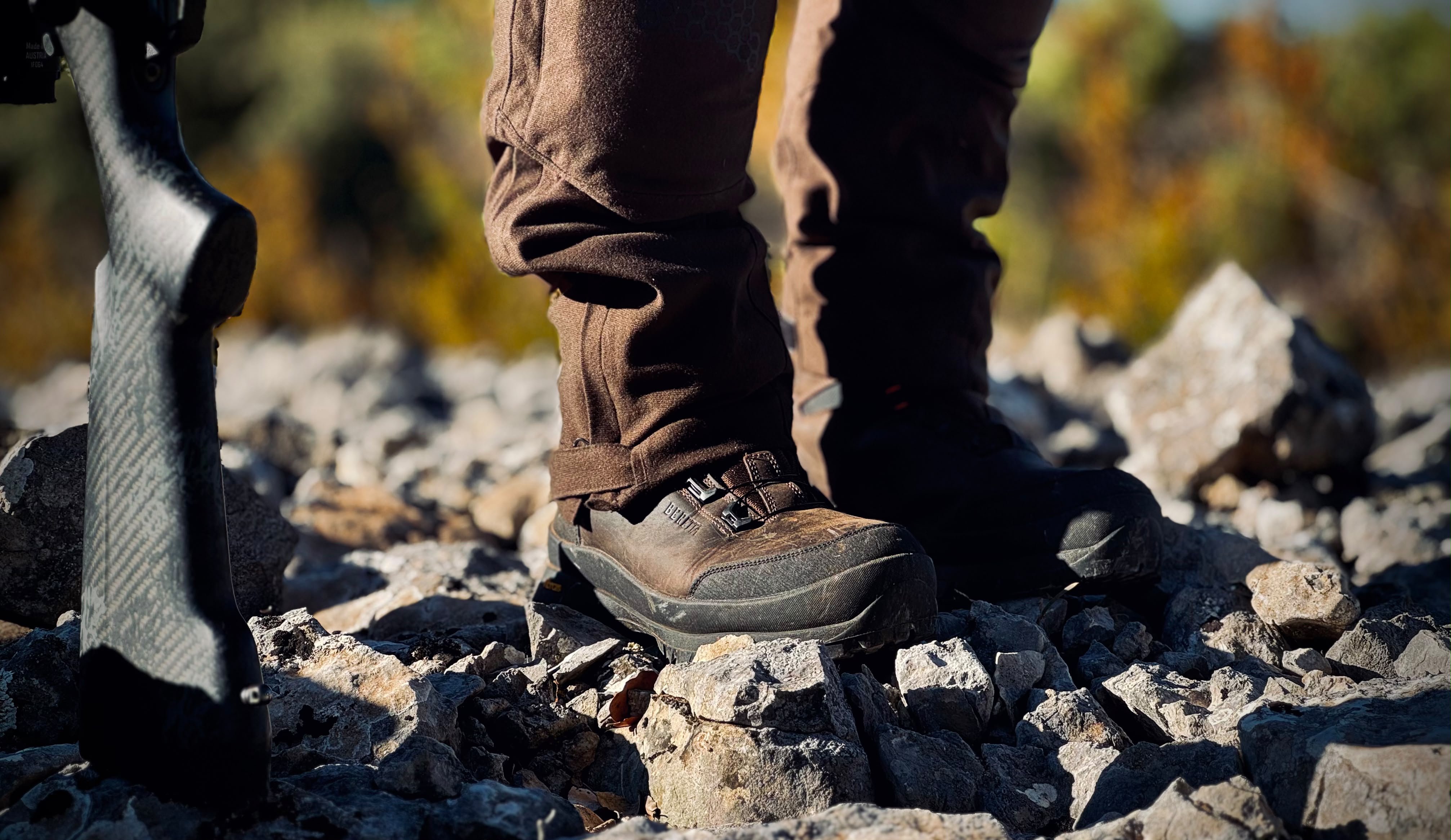 Au brame, chaque pas compte : la semelle Vibram et le maintien du BOA autorisent une progression s�re et silencieuse.