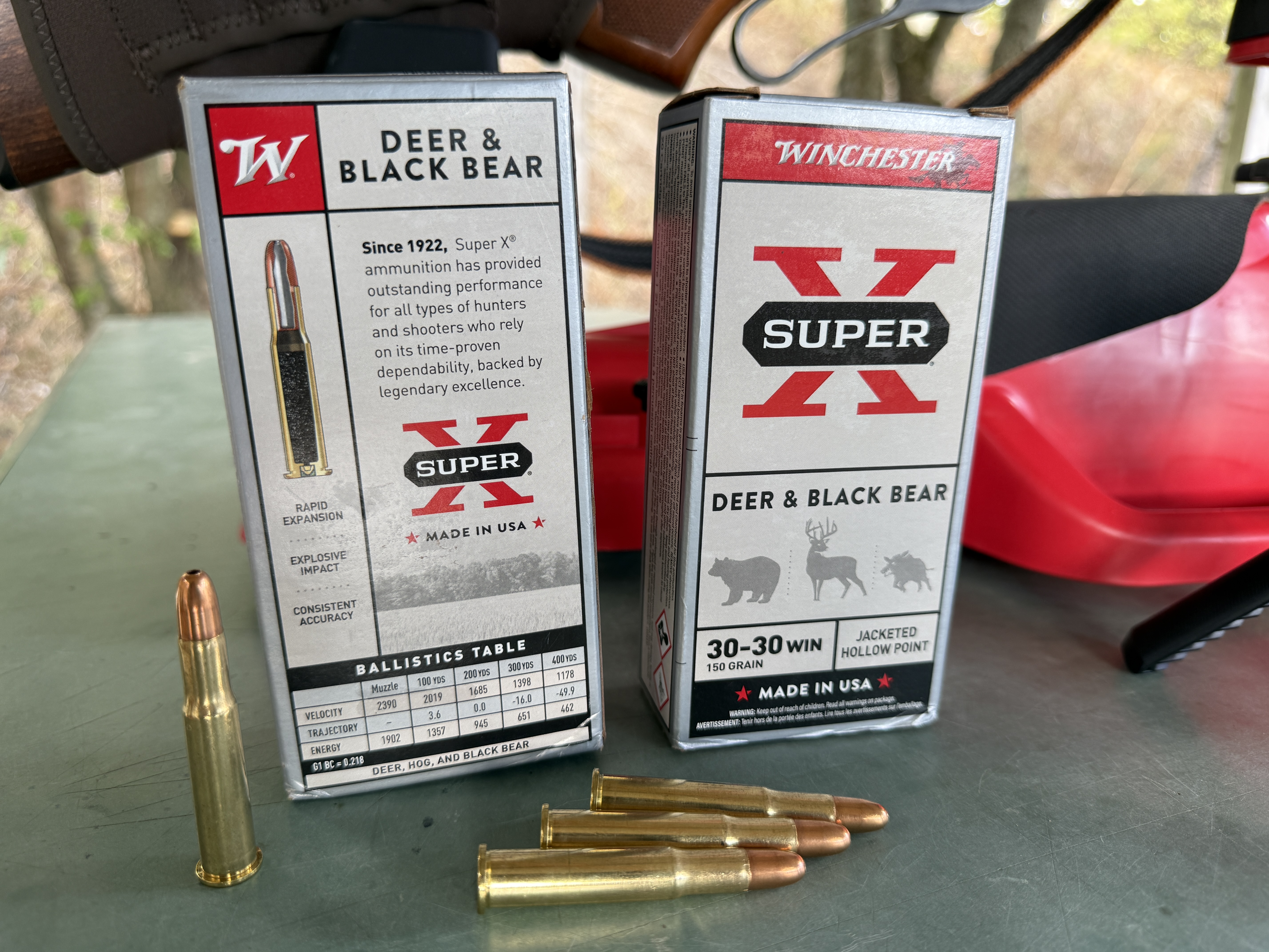 Winchester annonce 2 390 fps � la bouche avec un canon d'essai long. Avec notre canon de carabine, nous avons mesur� environ 25 m/s de moins, un �cart normal.