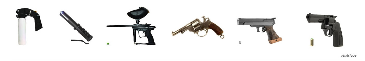 Armes de cat�gories D