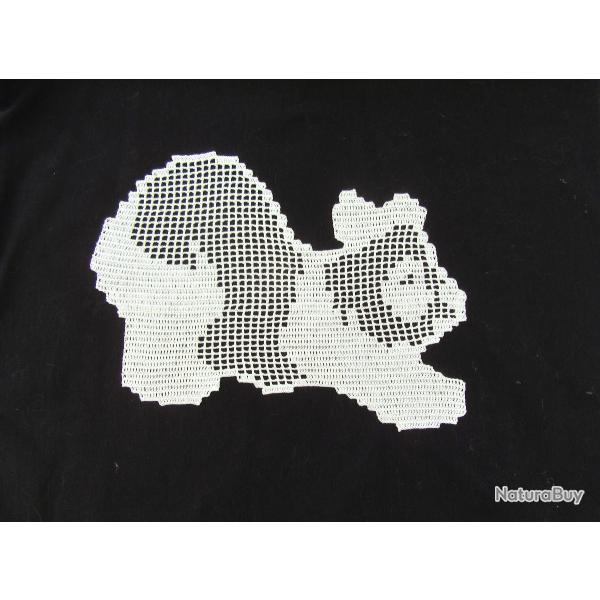 Napperon ou incrustation " Panda profil " Crochet
