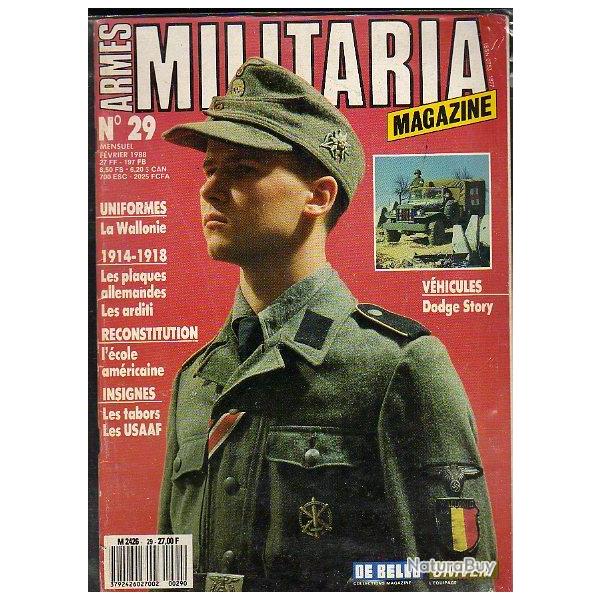 Militaria Magazine 29 �puis� �diteur , arditi ; les goums marocains , dodge , division wallonie.