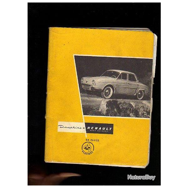 cahier de sciences1957, thme couverture dauphine renault.rare