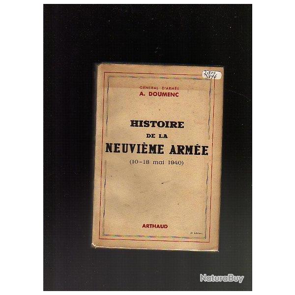 Campagne de 1940. Histoire de la neuvi�me arm�e. 10-18 mai 1940 du g�n�ral doumenc