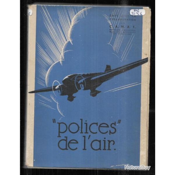 Polices de l'air. tr�s rare. aviation civile et assurances 1936