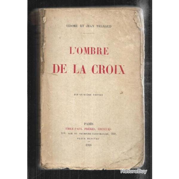 l'ombre de la croix de jrome et jean tharaud